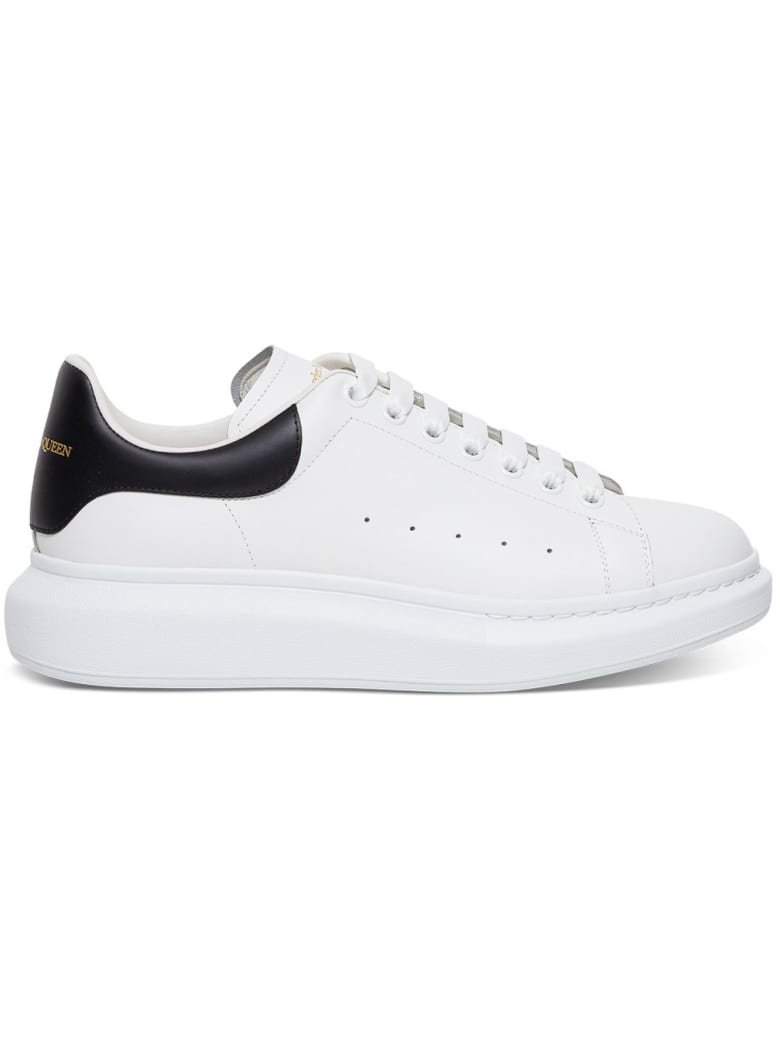 Alexander McQueen Leather Oversize Sneakers - White