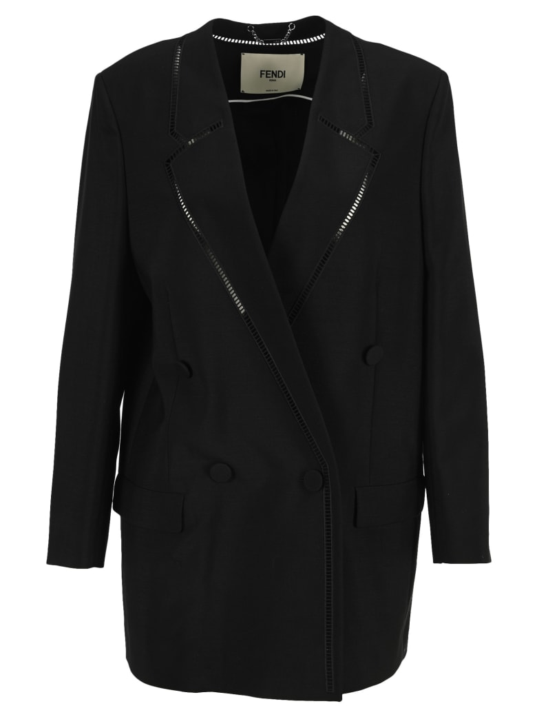 Fendi Black Mohair Jacket - BLACK