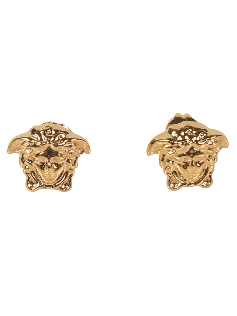 Versace Medusa Head Earrings - Gold