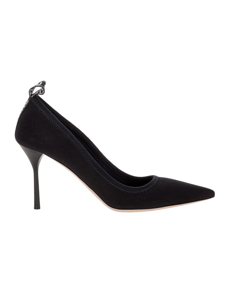 Miu Miu Gabardine Pointed Pumps - BLACK
