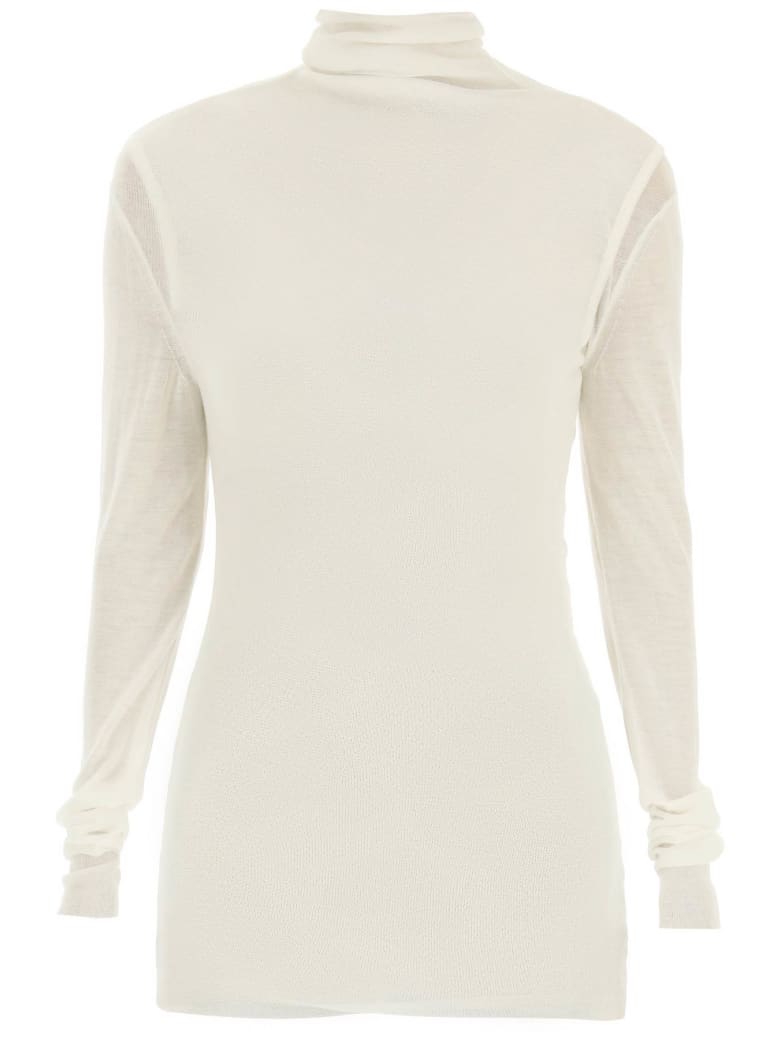 Ann Demeulemeester Tess Cashmere And Silk Sweater - WHITE (White)