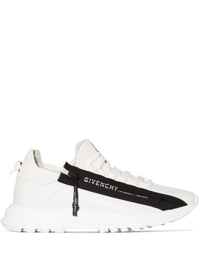 Givenchy Man White Spectre Running Low Sneakers With Zip