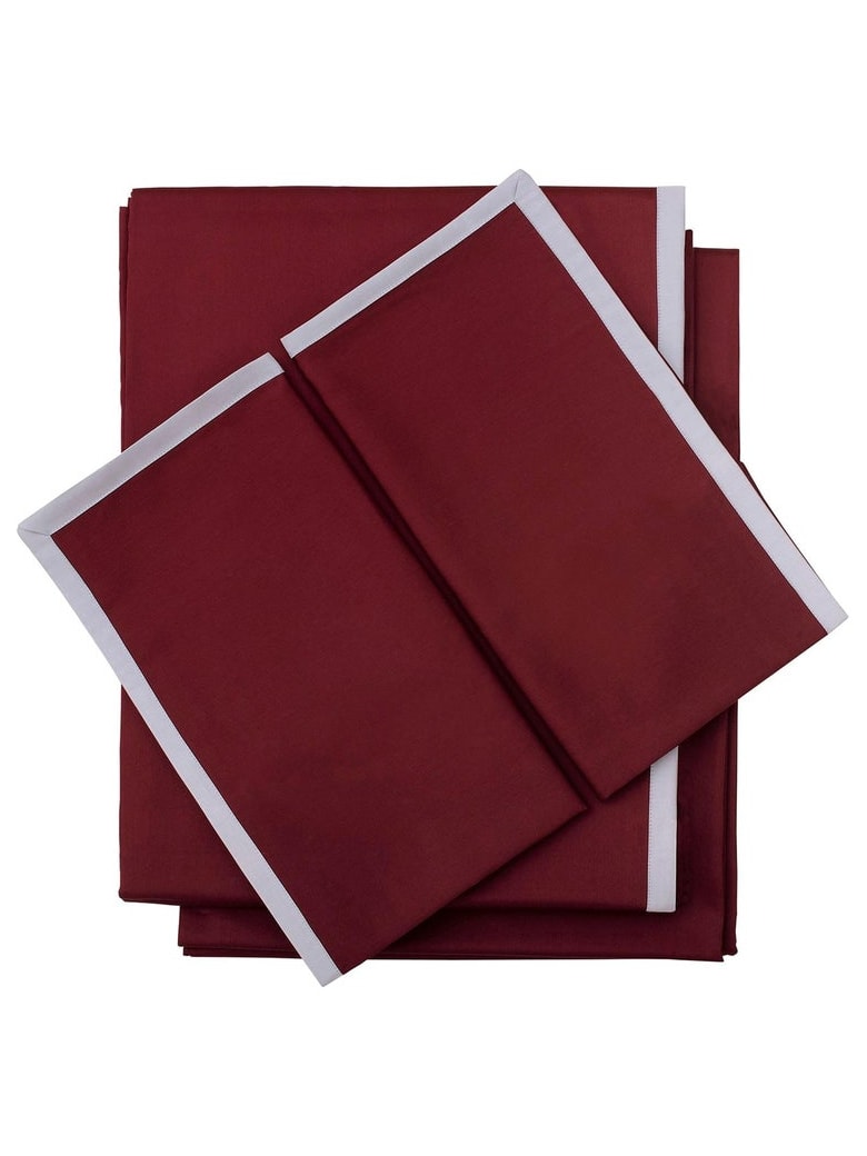 Midsummer Milano Cordonetto Red Bed Set - Red