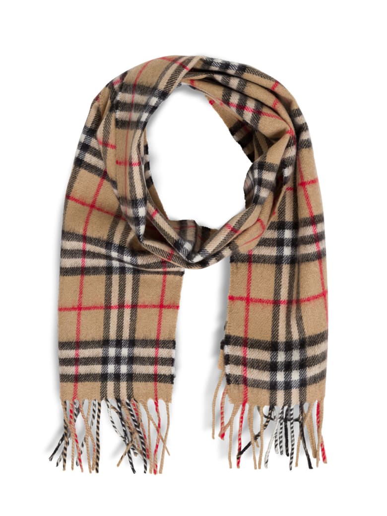 Burberry Vintage Check Cashmere Scarf - Beige