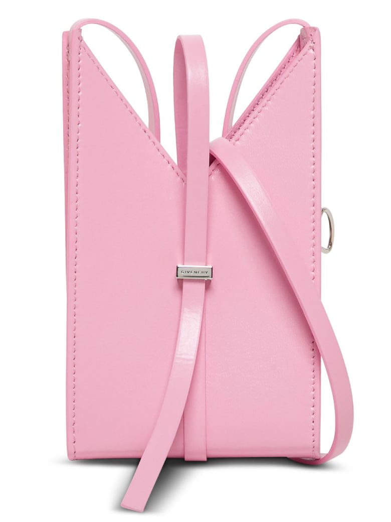 Givenchy Cut Out Crossbody Bag In Pink Leather - Pink