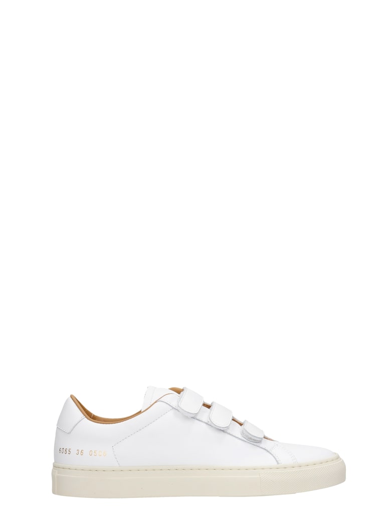 Common Projects Achille Veltro Sneakers In White Leather - white