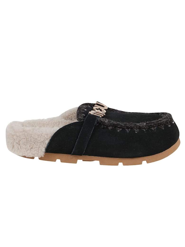 Mou Winter Bio Slide - Logo - Bkbk Black Black