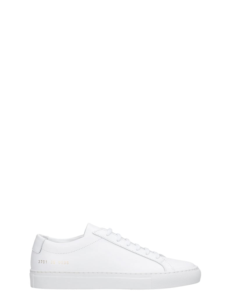 Common Projects Achille Sneakers In White Leather - white