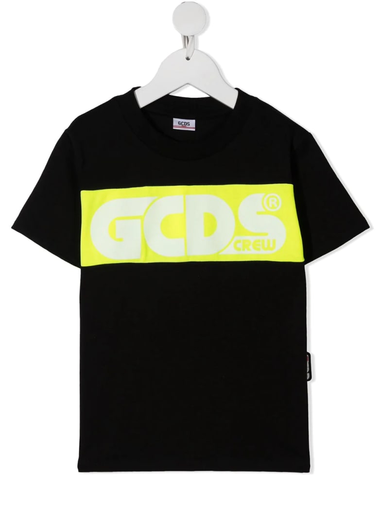 GCDS Mini Colour-block Logo T-shirt - Nero