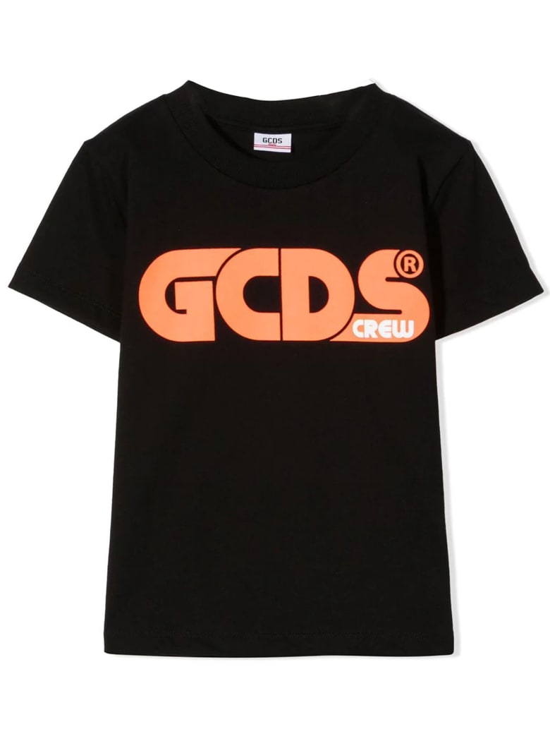 GCDS Black Cotton T-shirt - Nero