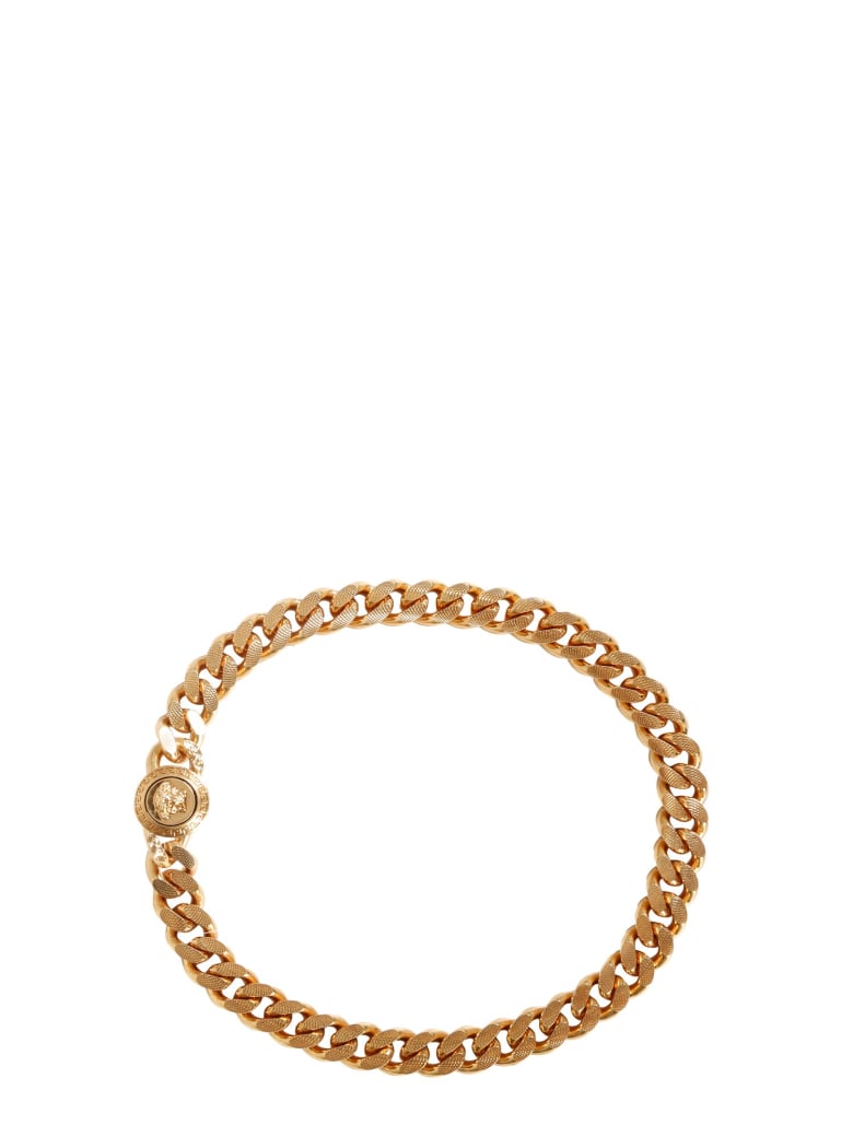 Versace Brass Choker Necklace - ORO
