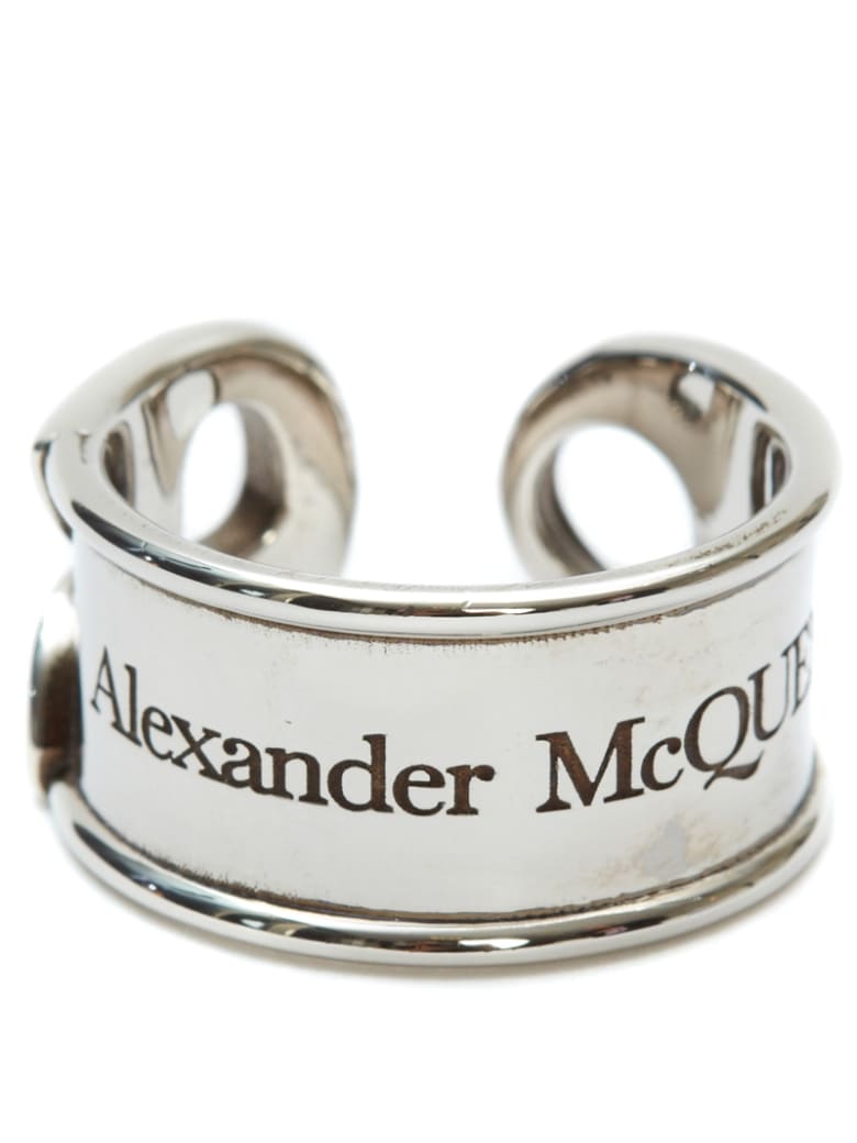 Alexander McQueen Logo Ring - Silver
