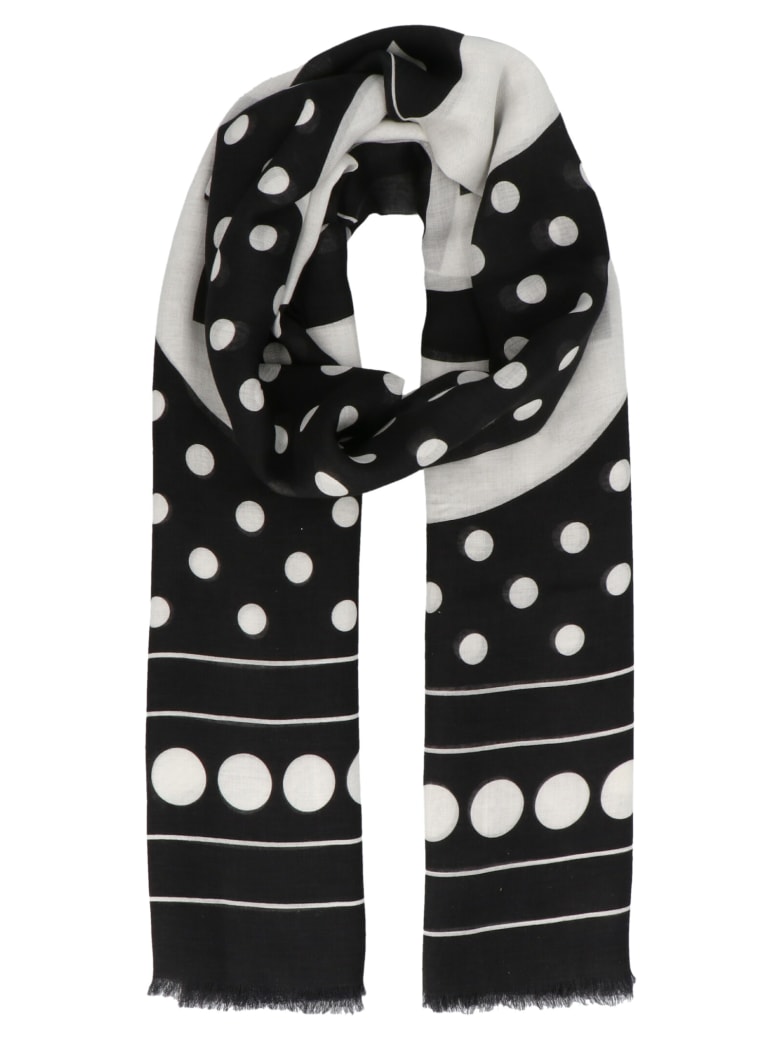 Dolce & Gabbana Dotted Print Scarf - Nero