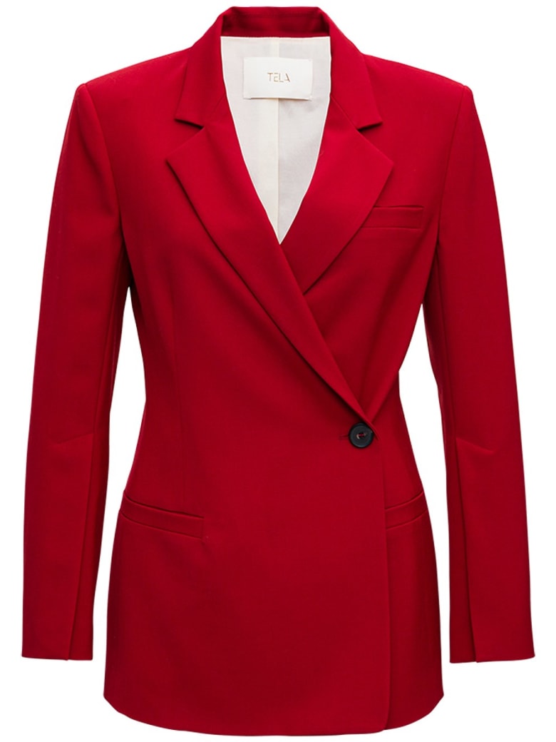 Tela Dolly Red Blazer - Red