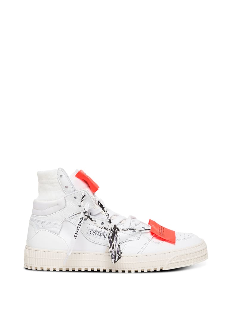Off-White White Off Court 3.0 Leather And Fabric Sneakers - White