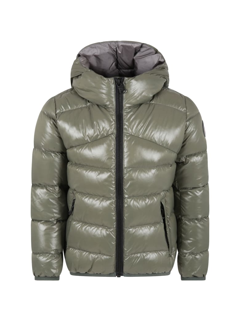Colmar Green Jacket For Boy With Logo - Green