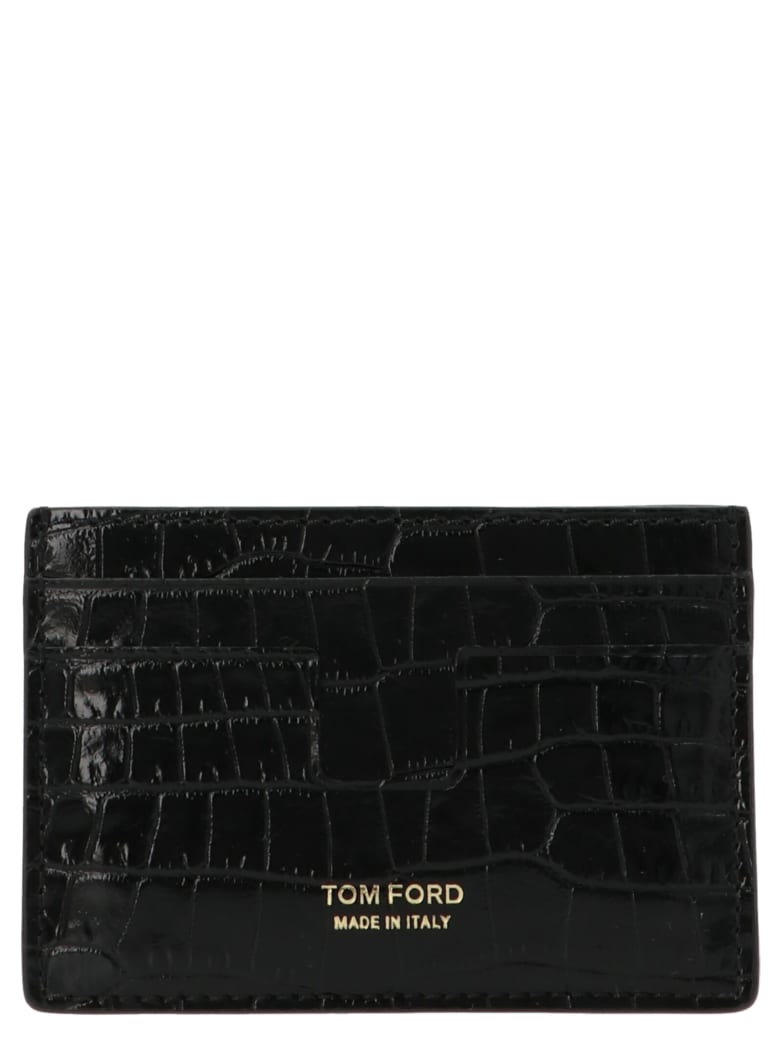 Tom Ford 't Line' Cardholder - Black