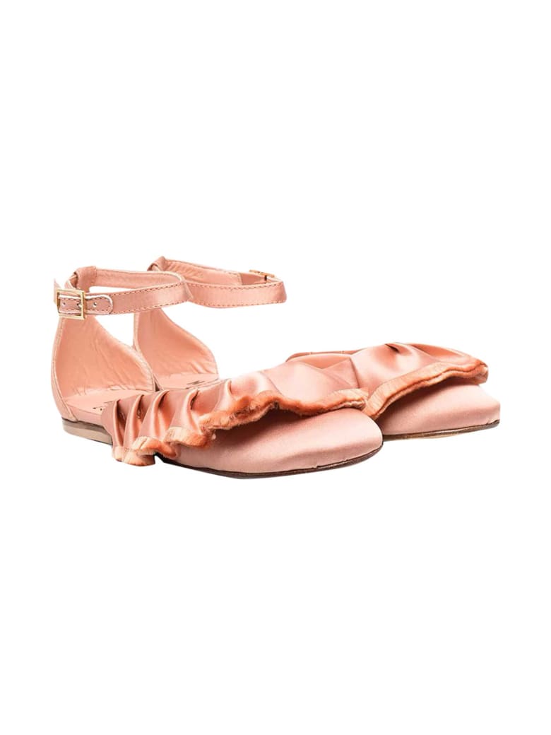 Elisabetta Franchi La Mia Bambina Ballet Flats With Ruffles Elisabetta Franchi My Child