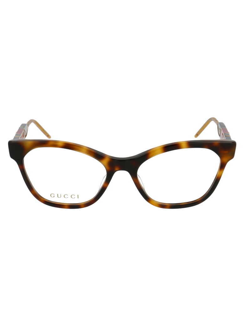 Gucci Gg0600o Glasses - 003 HAVANA HAVANA TRANSPARENT