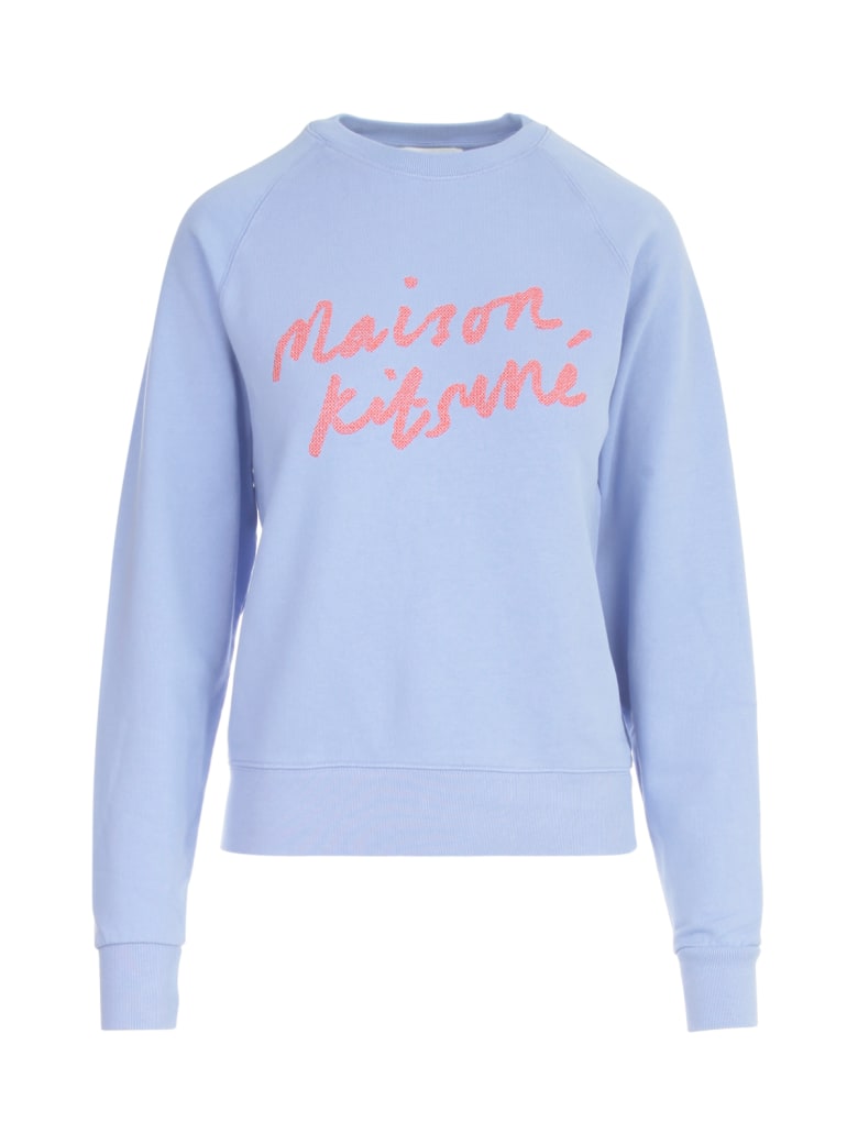 Maison Kitsuné Handwriting Adjusted Sweatshirt - Blue