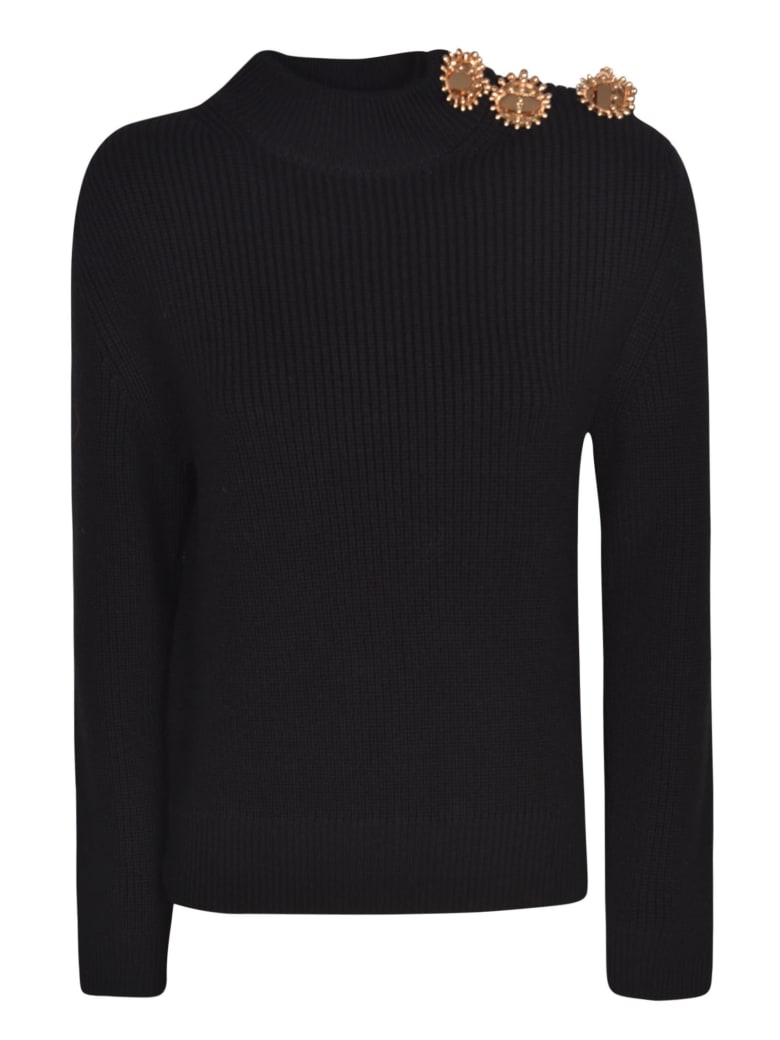 Patou Breton Knit Sweater - Black
