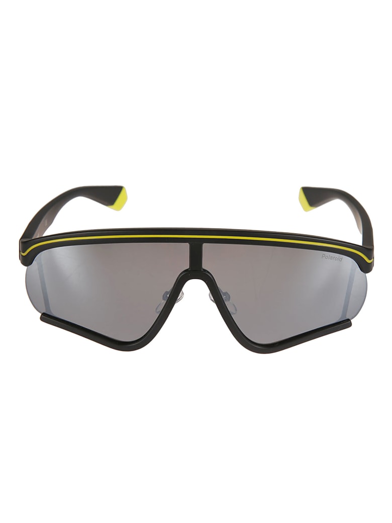 MSGM Polaroid Logo Sunglasses - Black/Yellow