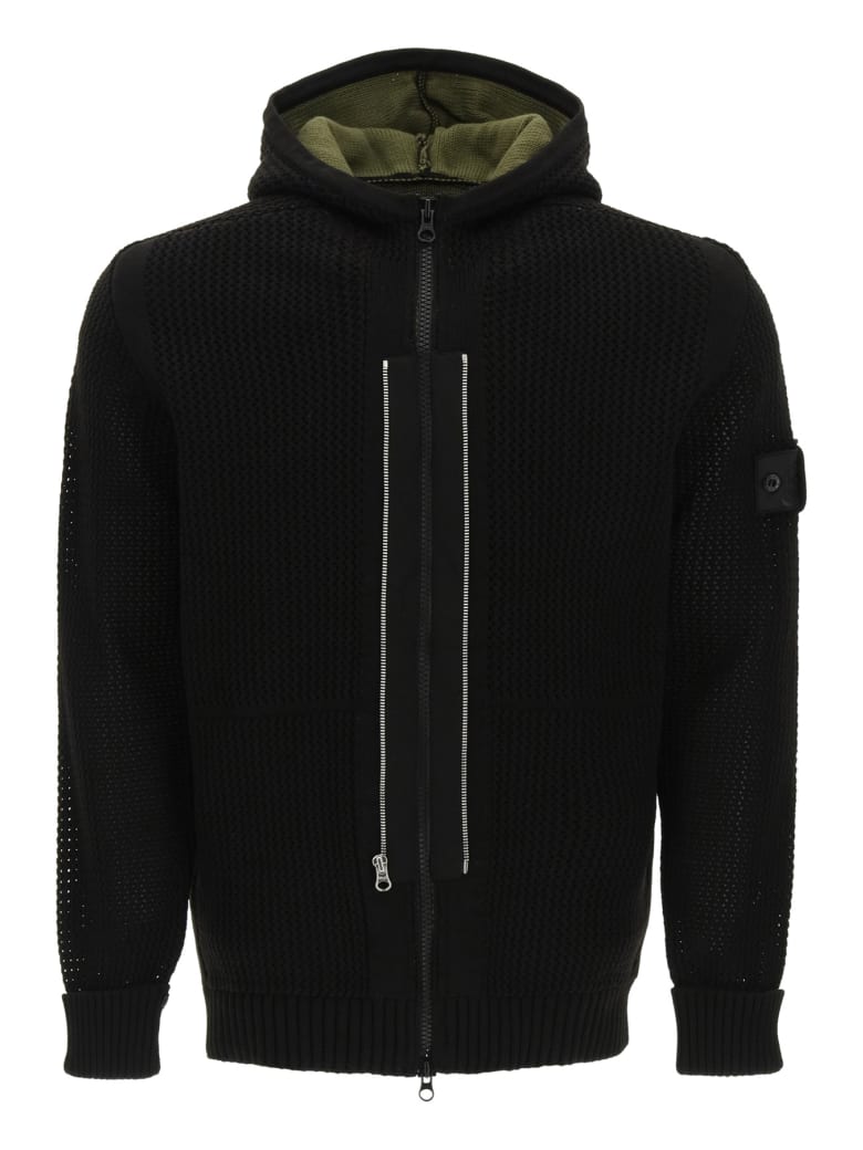 Stone Island Shadow Project Knit Hooded Jacket - Nero