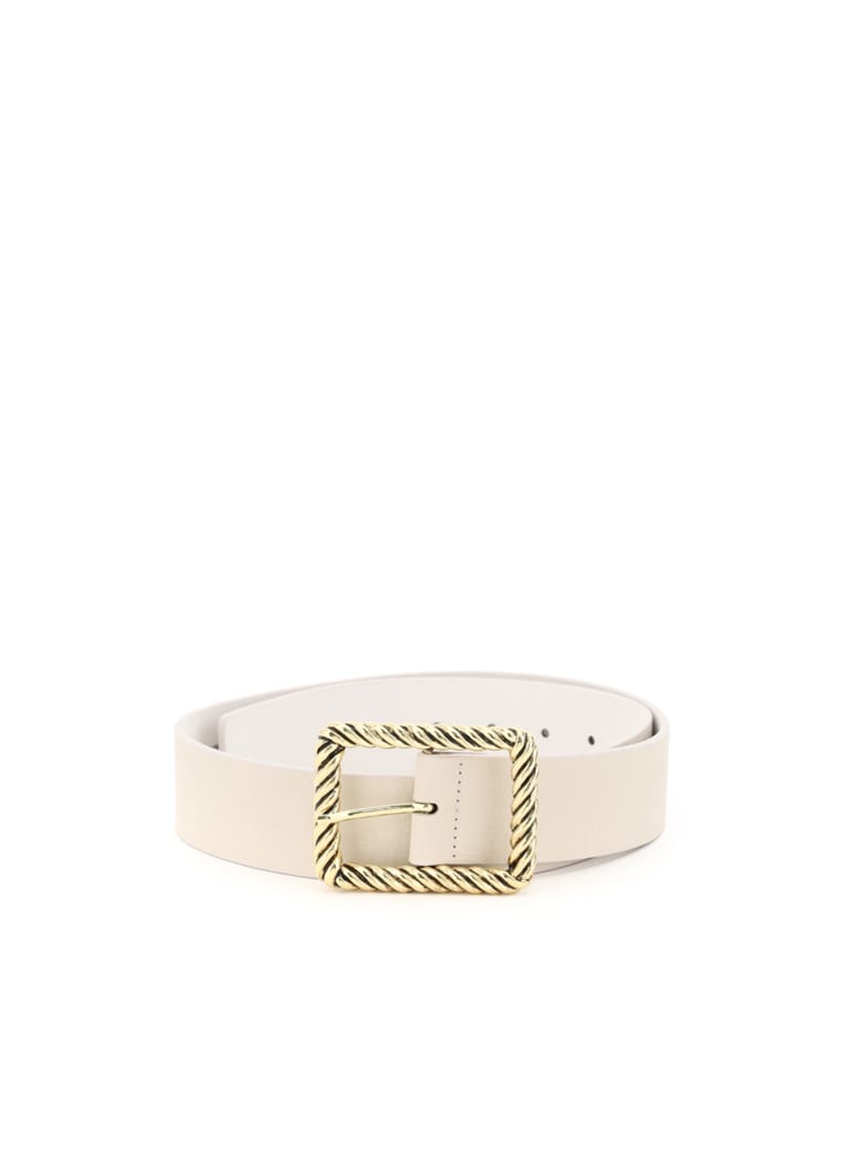 B-Low the Belt Jeanelle Hammered Leather Belt - BONE GOLD (Beige)