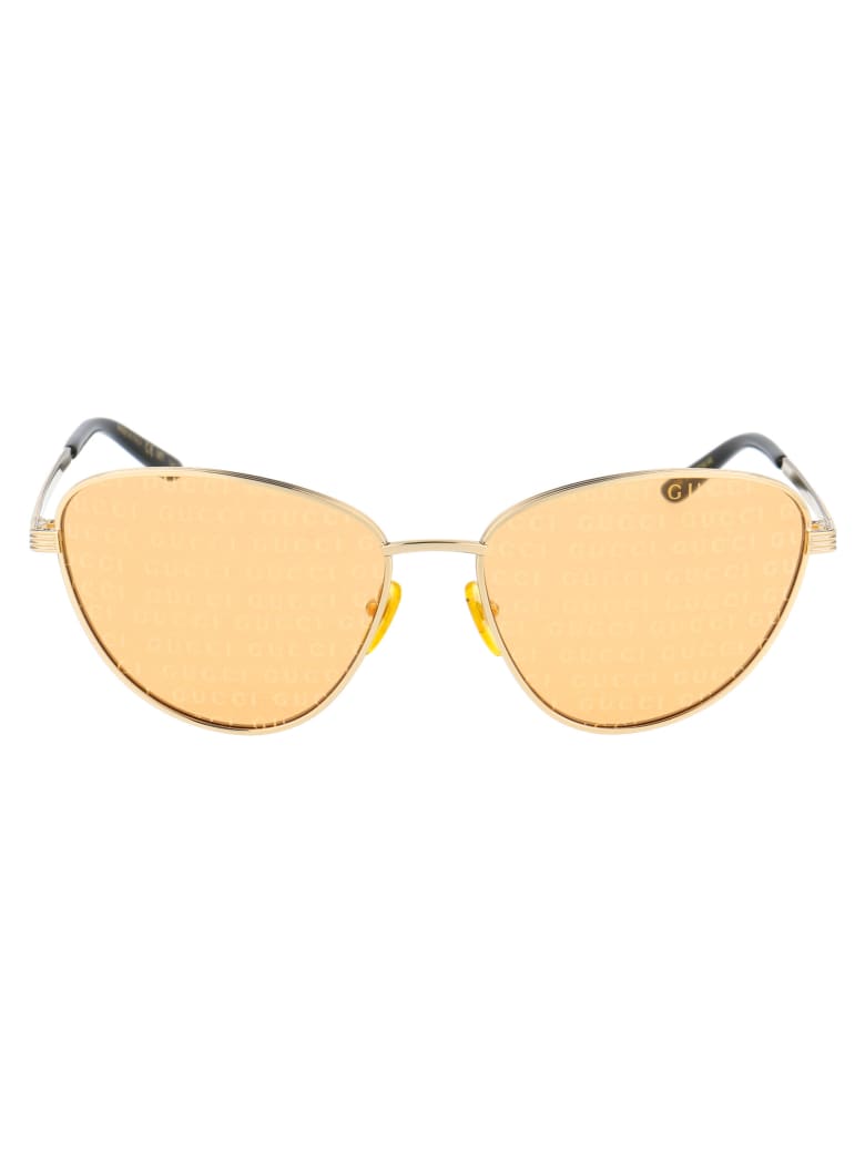 Gucci Gg0803s Sunglasses - 004 GOLD GOLD ORANGE