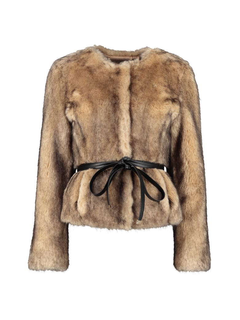 vegan fur jacket
