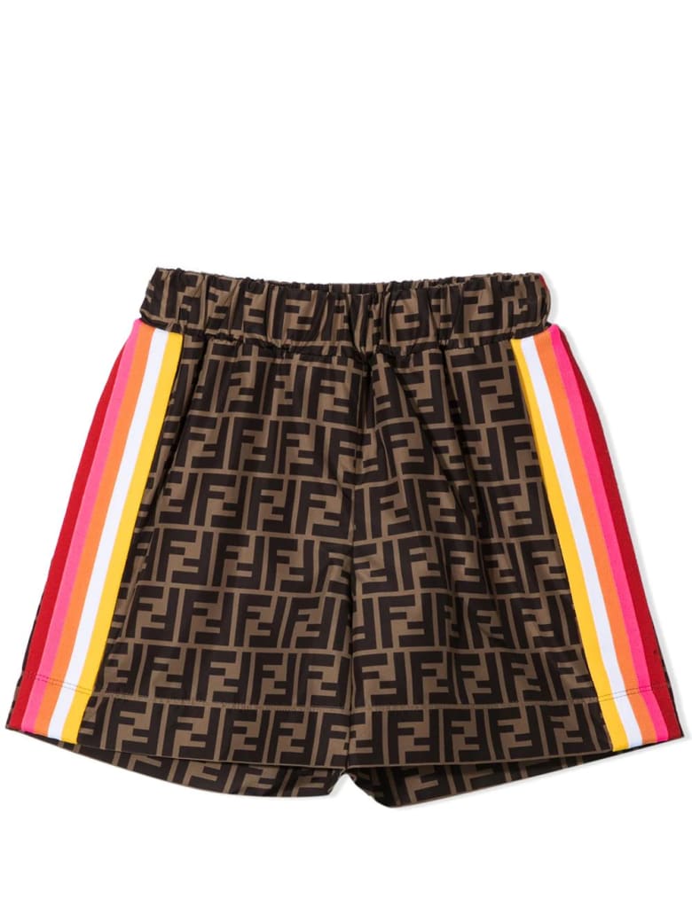 fendi print shorts