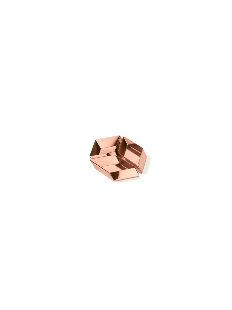 Ghidini 1961 Axonometry - Small Cube Rose Gold - Rose gold