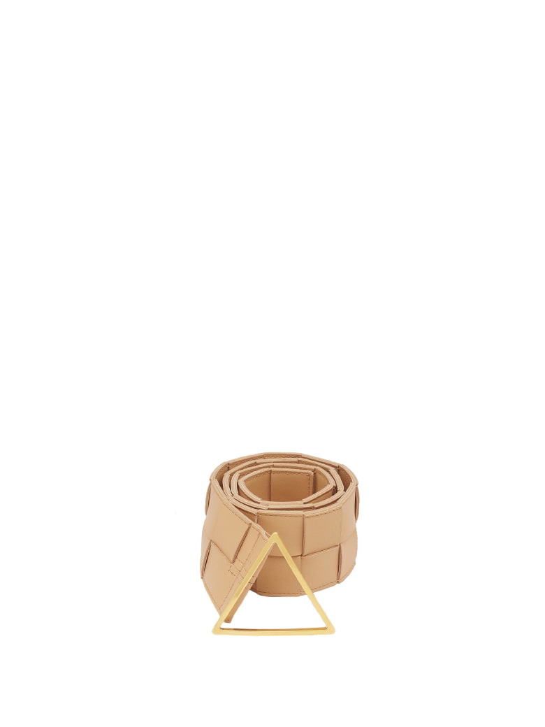Bottega Veneta Bottega Veneta Maxi Intrecciato Belt - ALMOND GOLD