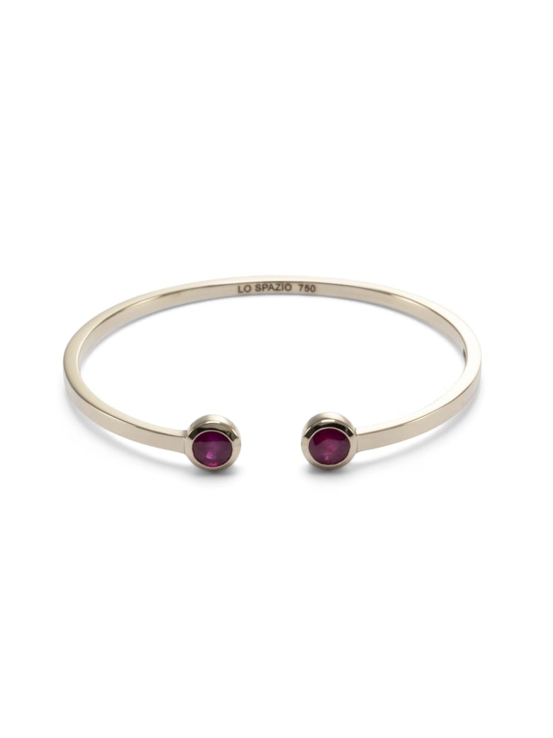 Lo Spazio Jewelry Lo Spazio Burmese Ruby Bangle - Red