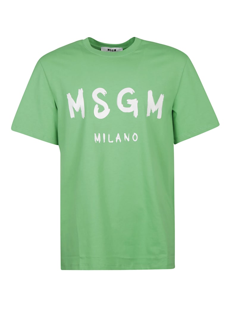 MSGM Milano Logo T-shirt - Green