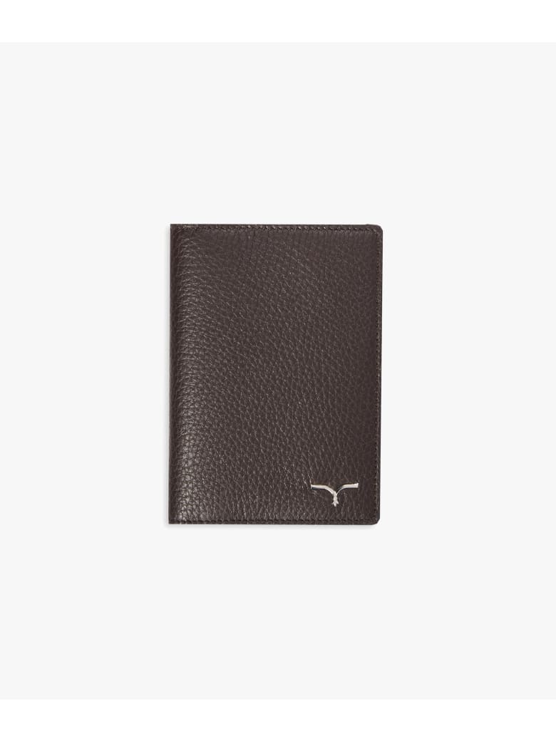 Larusmiani Passport Cover "concorde" - brown