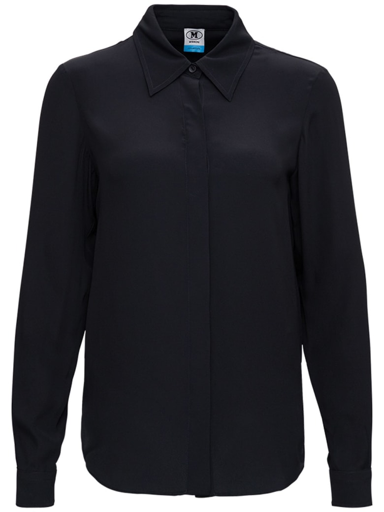 M Missoni Black Silk Blend Shirt - Black