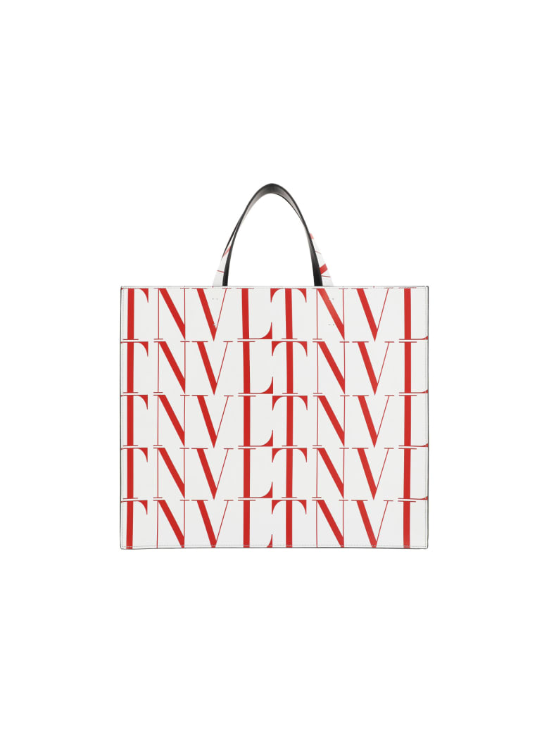 Valentino Garavani Tote Bag - Bianco ottico/rouge pure