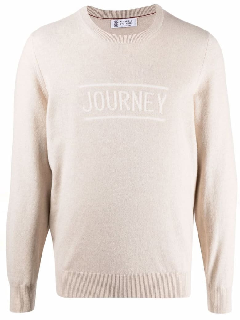 Brunello Cucinelli Beige Virgin Wool Sweater - Beige