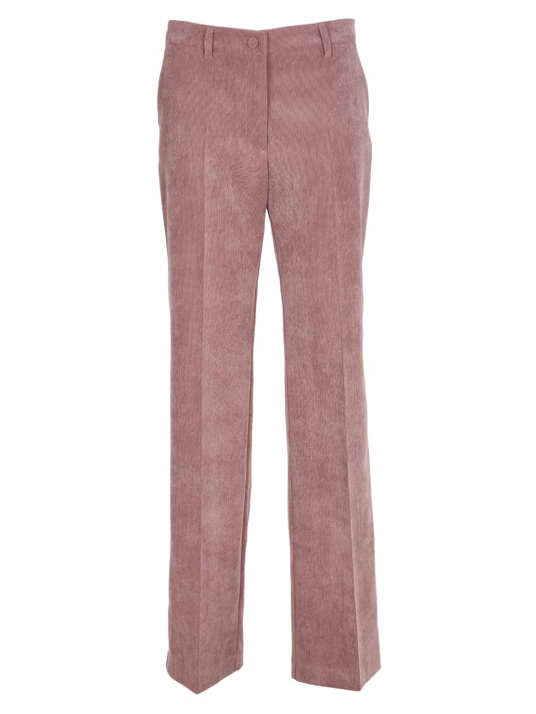 Hebe Studio Pink Cordury Trousers - Pink
