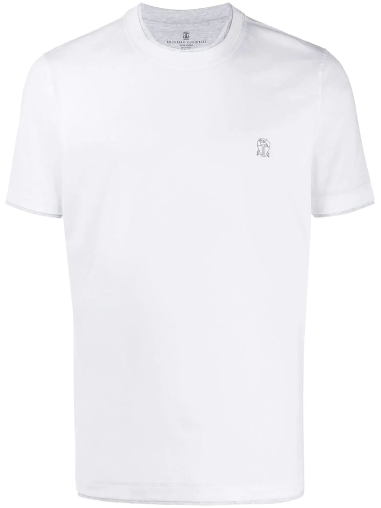 Brunello Cucinelli White Cotton T-shirt - Bianco