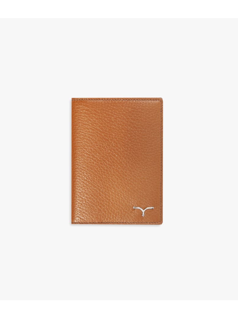 Larusmiani Passport Cover "concorde" - light brown