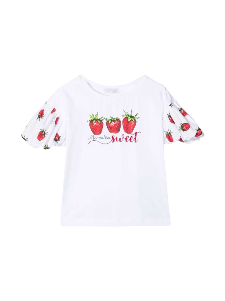 Monnalisa White T-shirt - Bianco