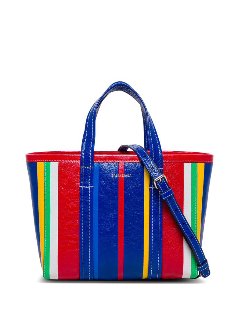 Balenciaga Barbie Small Multicolor Striped Shopper - Multicolor