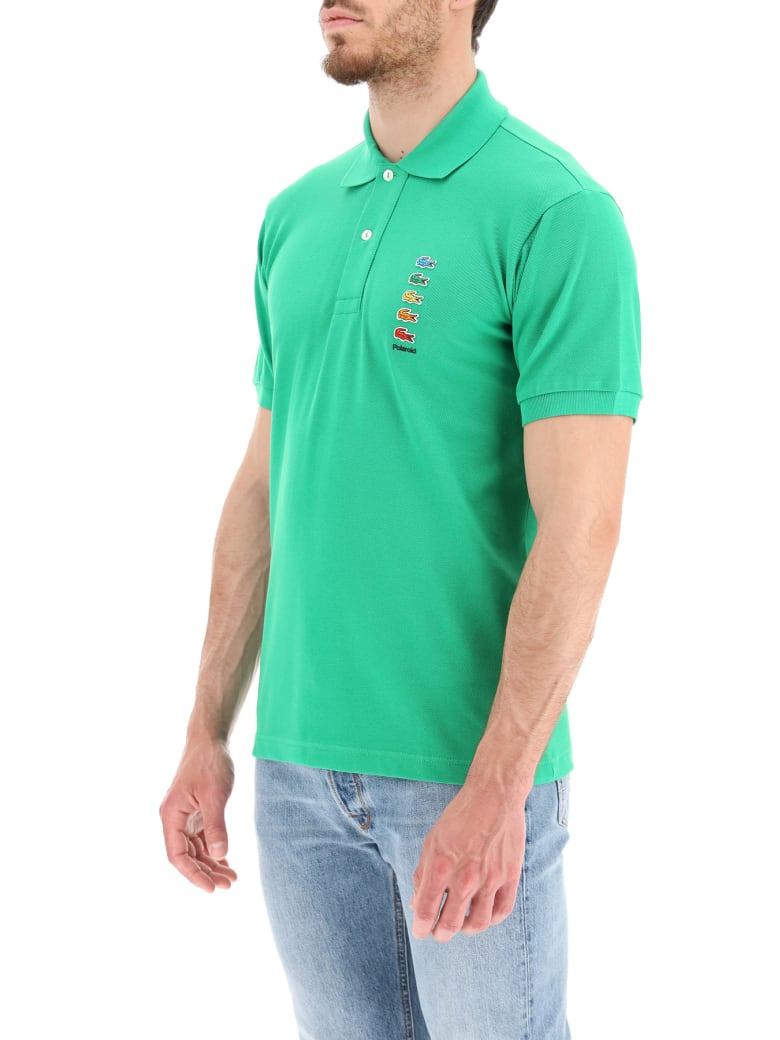 lacoste polo white crocodile
