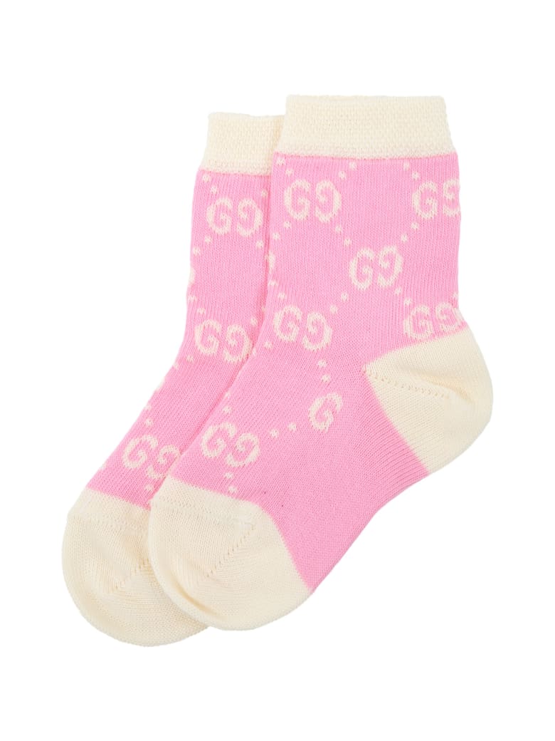 Gucci Pink Socks For Babygirl - Pink