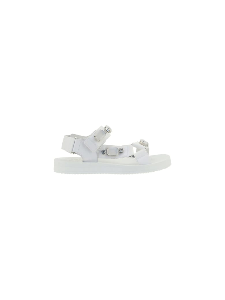 Car Shoe Sandals - WHITE