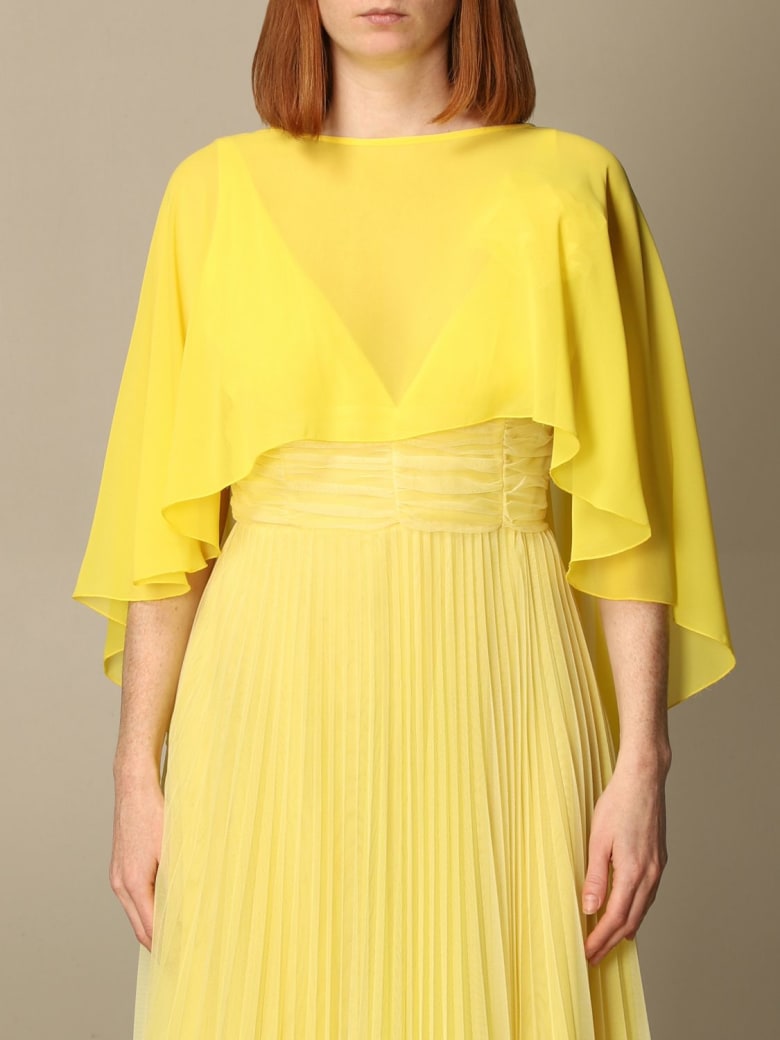 Anna Molinari Cape Neck Scarf Women Anna Molinari - Yellow