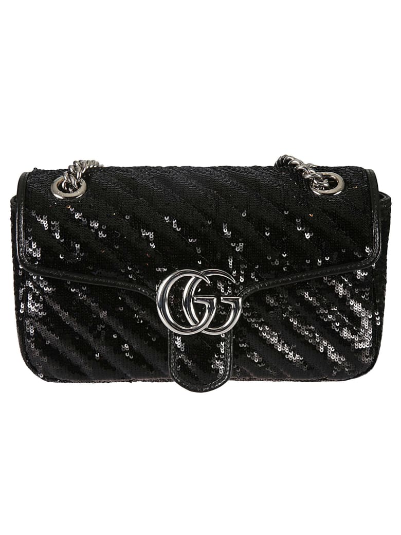 Gucci Gg Marmont Shoulder Bag - Black