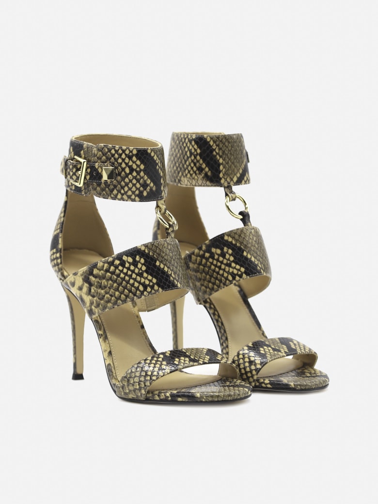 farmaceut Gæstfrihed radar MICHAEL Michael Kors Amos Sandals In Leather With Python Motif | italist